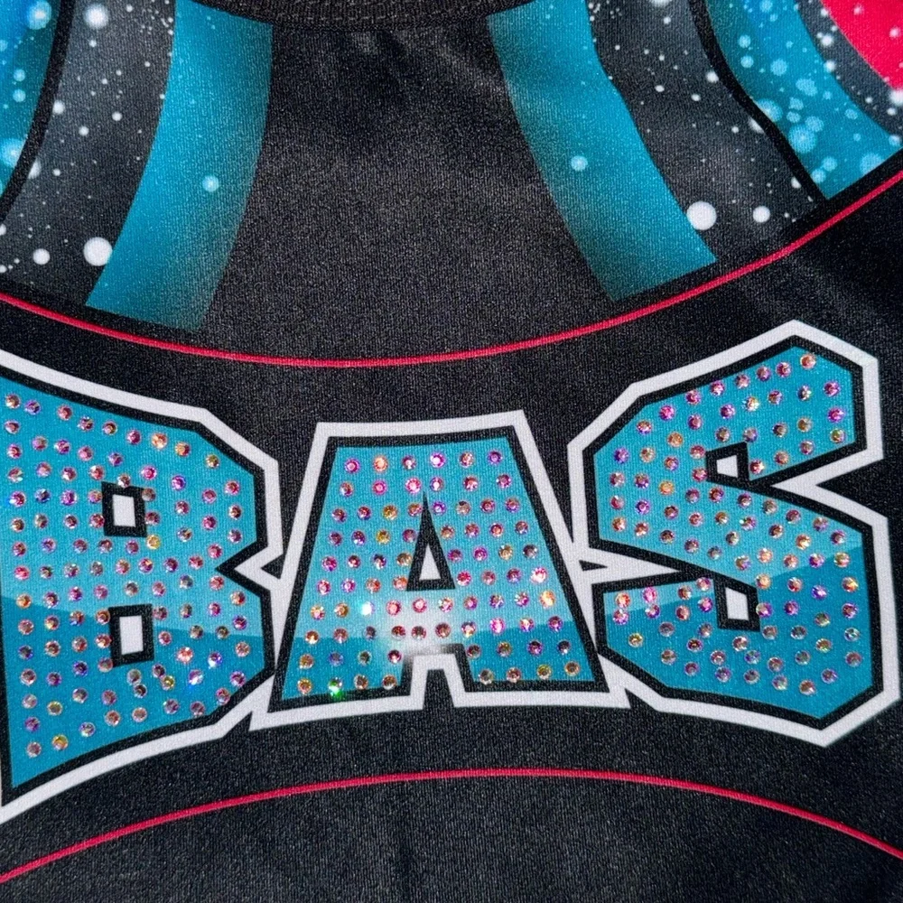 NWT Nuvo Athletic girls cheer gymnastics top YL size 10/12
